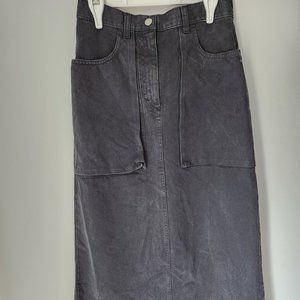 Vintage Denim Maxi Skirt